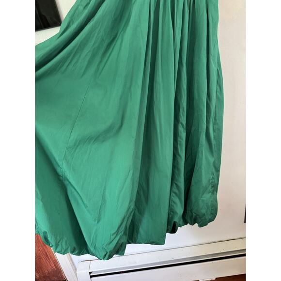 NWt Madewell Melody Bubble Hem Smocked Midi Dress Verdant Green Size Small - Picture 9 of 12